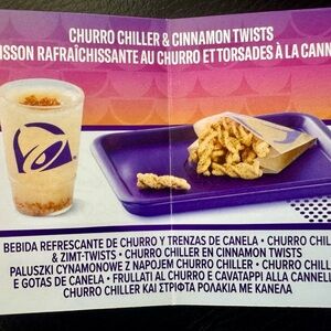 Churro Chiller Cinnamon Twists Taco Bell Make it Mini fast food set Miniverse